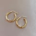 Real 14k yellow gold Hoop Earrings