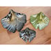 Contemporary Iridescent Studio/Art Glass Platter Tray-Ribbed Bottom Set Of 3
