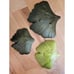 Contemporary Iridescent Studio/Art Glass Platter Tray-Ribbed Bottom Set Of 3