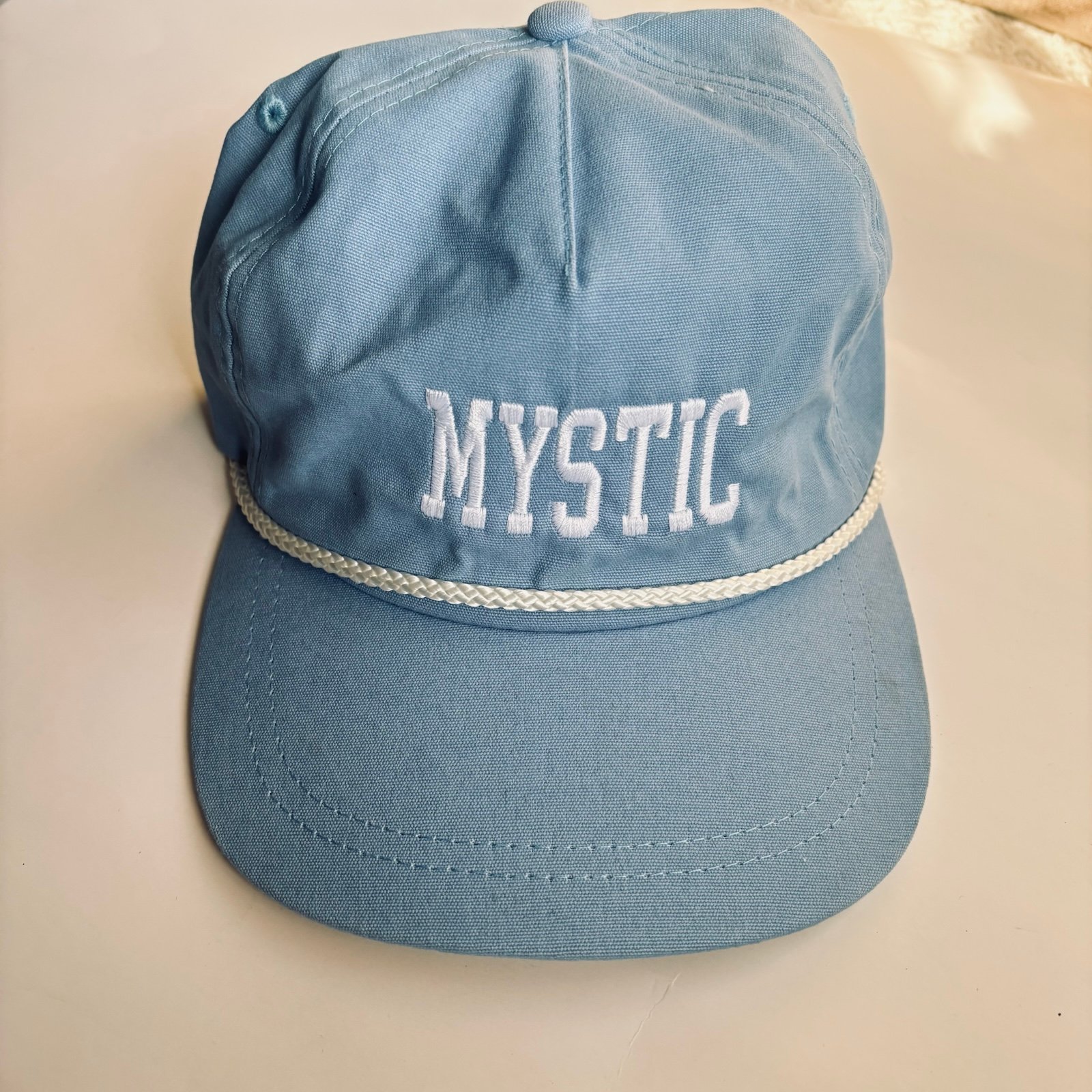 Imperial Nautical Sailor Pastel Braided Baby Blue Cotton Hat One Size