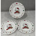 Set 3 HELLO KITTY 8” Pumpkin Thanksgiving Salad Dessert Appetizer Plates Sanrio
