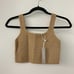 Everlane Wool Cropped Soft Knitted Tank Top in Camel Brown Size XS NWT