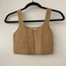 Everlane Wool Cropped Soft Knitted Tank Top in Camel Brown Size XS NWT