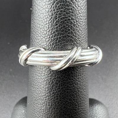PETER THOMAS ROTH STERLING SILVER 925 SIGNATURE CLASSIC REED RING SZ 6