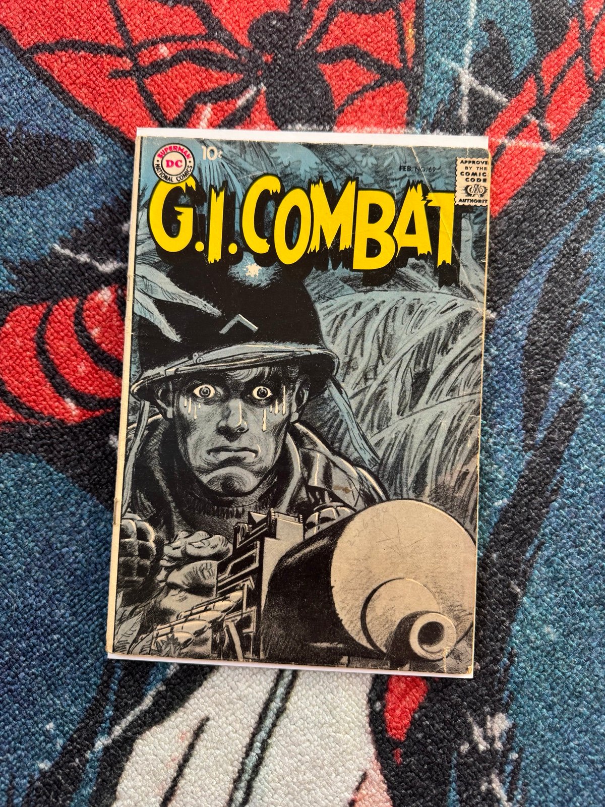 G.I. Combat #69 Rare Cover Grandenetti DC Comics 1959 Thousand Yard Stare War