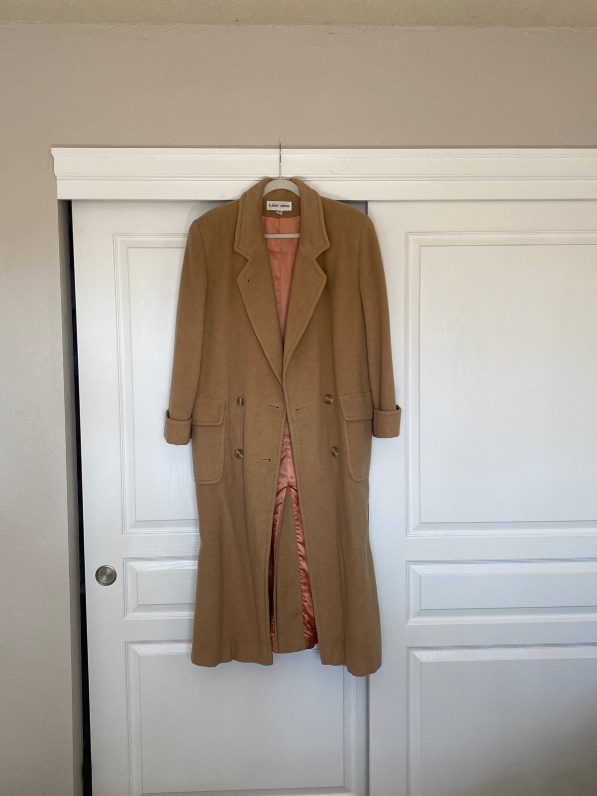 Vintage Albert Nipon Camel Hair Coat