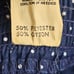 Vintage 70s MALCO Modes S Blue Polka Dot Circle Skirt Square Dance Western
