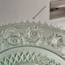 VNTG 1980s Tiara Sandwich Light Green~Chantilly Green~12”W Torte Plate Platter