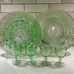 VNTG 1980s Tiara Sandwich Light Green~Chantilly Green~12”W Torte Plate Platter