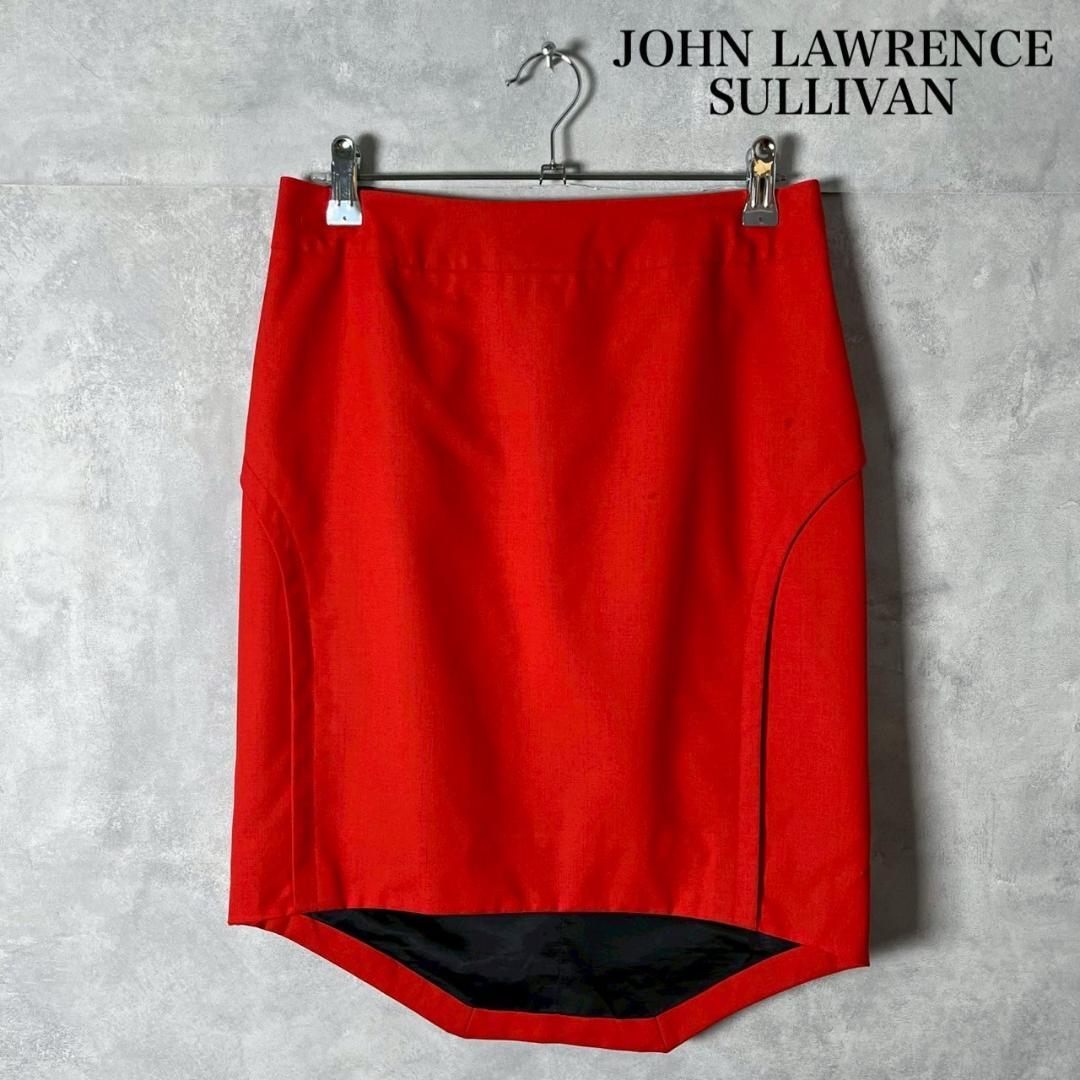 誕生日プレゼント JOHNLAWRENCESULLIVAN Orange Wool Skirt N840 スカート