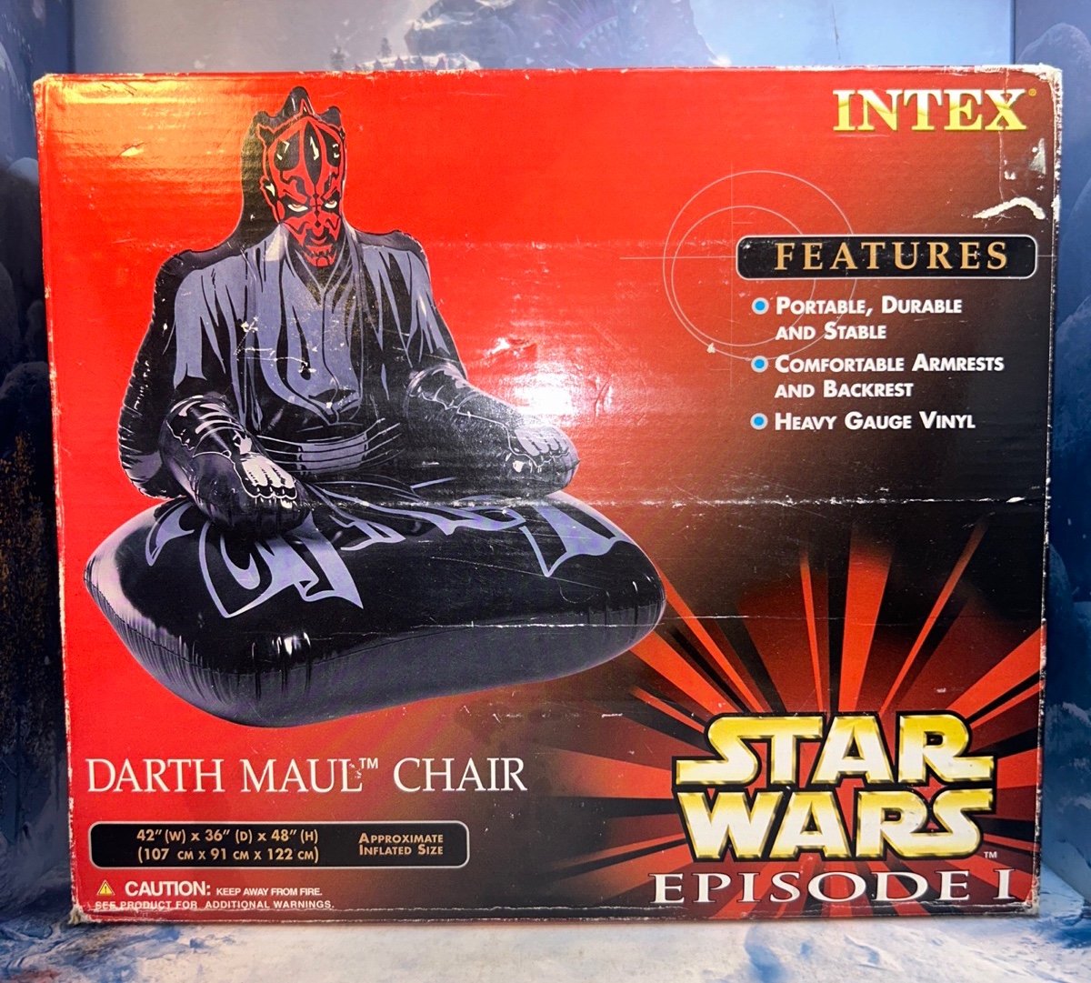 STAR WARS EPS 1 INTEX DARTH MAUL CHAIR CHILD'S BLOW-UP CHAIR 1999