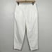 Ayr The Metropolitan Pants Womens 4 White Pleated Cotton Twill Straight Leg