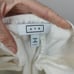 Ayr The Metropolitan Pants Womens 4 White Pleated Cotton Twill Straight Leg