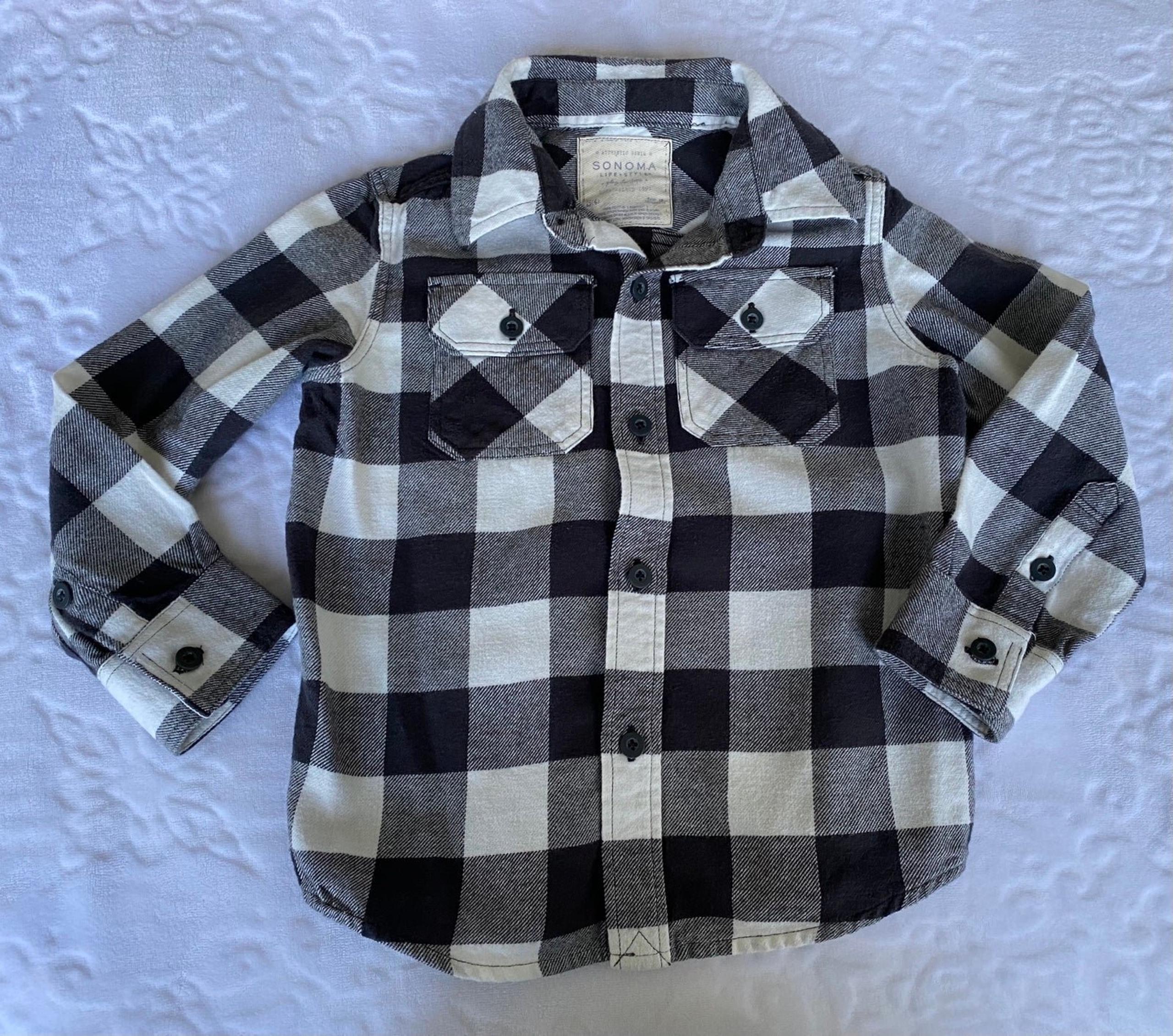 Sonoma Boys Flannnel top Size 4