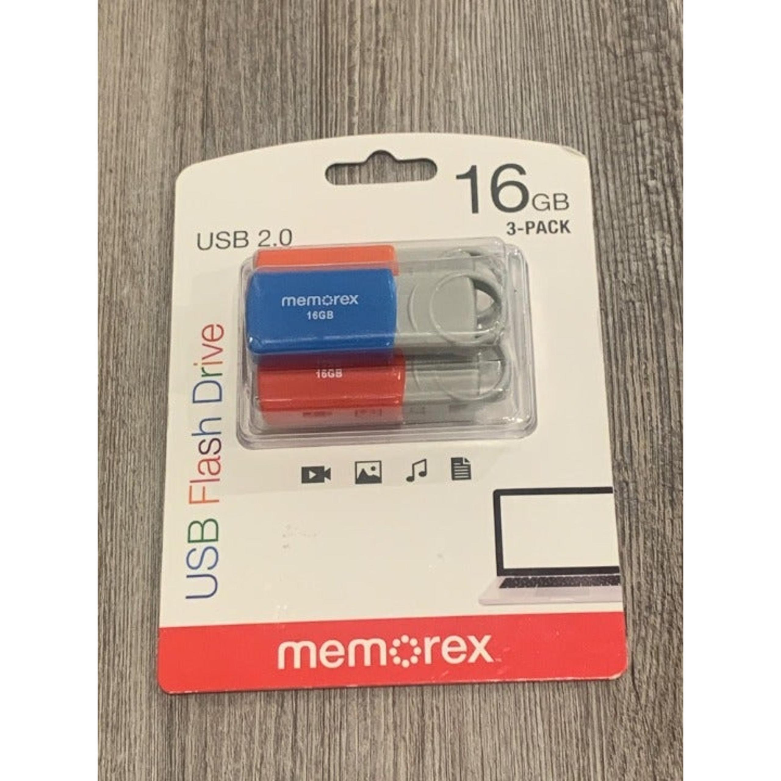 Memorex 16GB 3pk Flash Drive USB 2.0 - (32020001623)