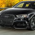 For 2017-2020 Audi A3 S3 Sport Painted Black Front Bumper Body Kit Spoiler Lip