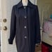 St. John’s Bay, Black Wool Blend Thigh Length Lined Coat, Pockets Women Size M
