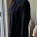 St. John’s Bay, Black Wool Blend Thigh Length Lined Coat, Pockets Women Size M