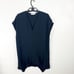 IRO Gameen Black Short Sleeves V-Neck Ruffle Trim Dress, Size 4