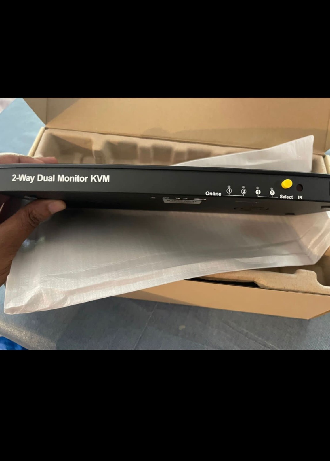 TESmart HDMI KVM Switch 2 Monitors 2 Computers 4K@60Hz HKS0402A1U