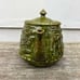 VTG 60s MAJOLICA GREEN TAM O SHANTER WITCH AND TAVERN PORCELAIN TEAPOT