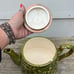 VTG 60s MAJOLICA GREEN TAM O SHANTER WITCH AND TAVERN PORCELAIN TEAPOT