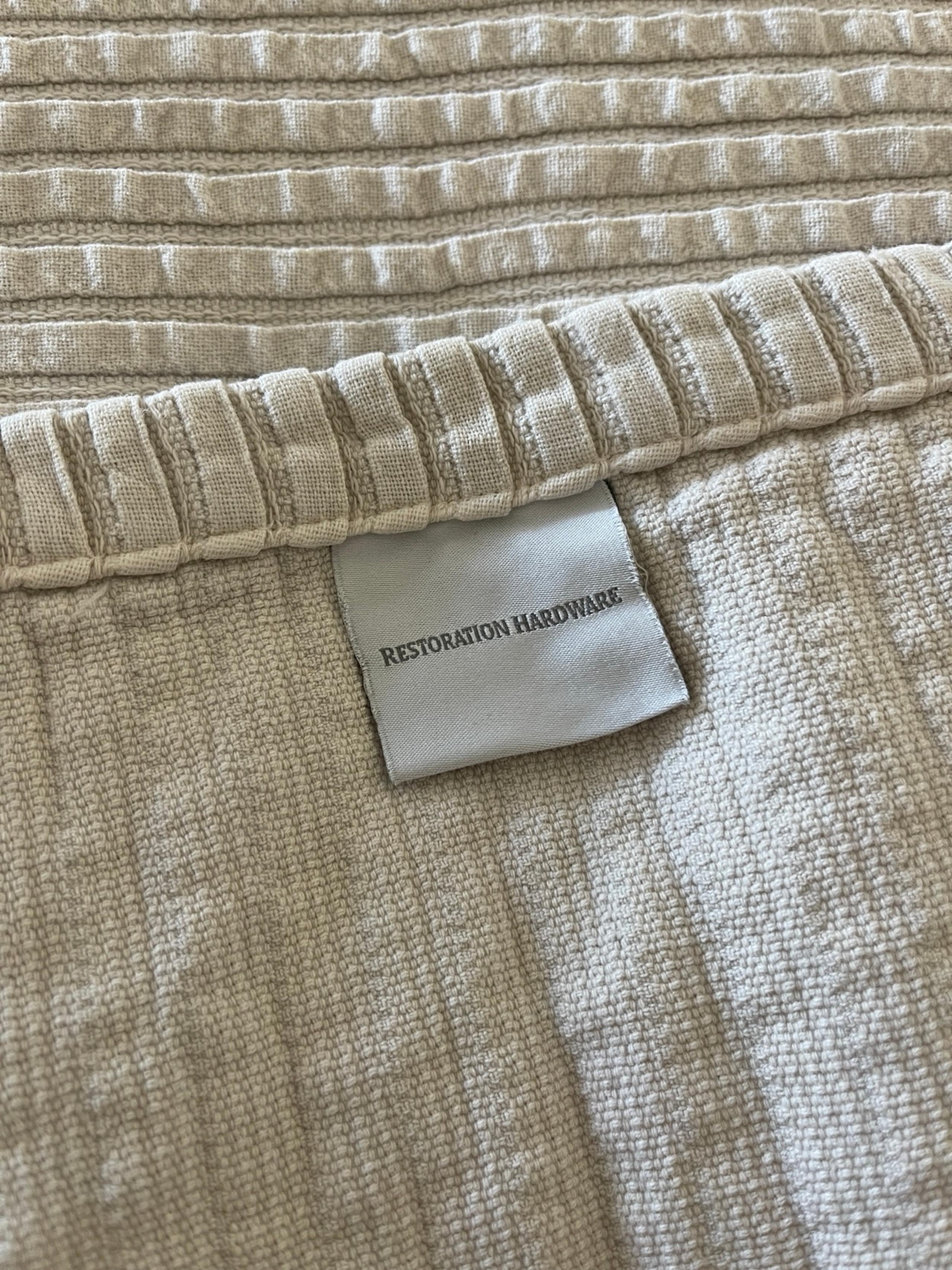 Restoration Hardware RH light gray Twin Quilt