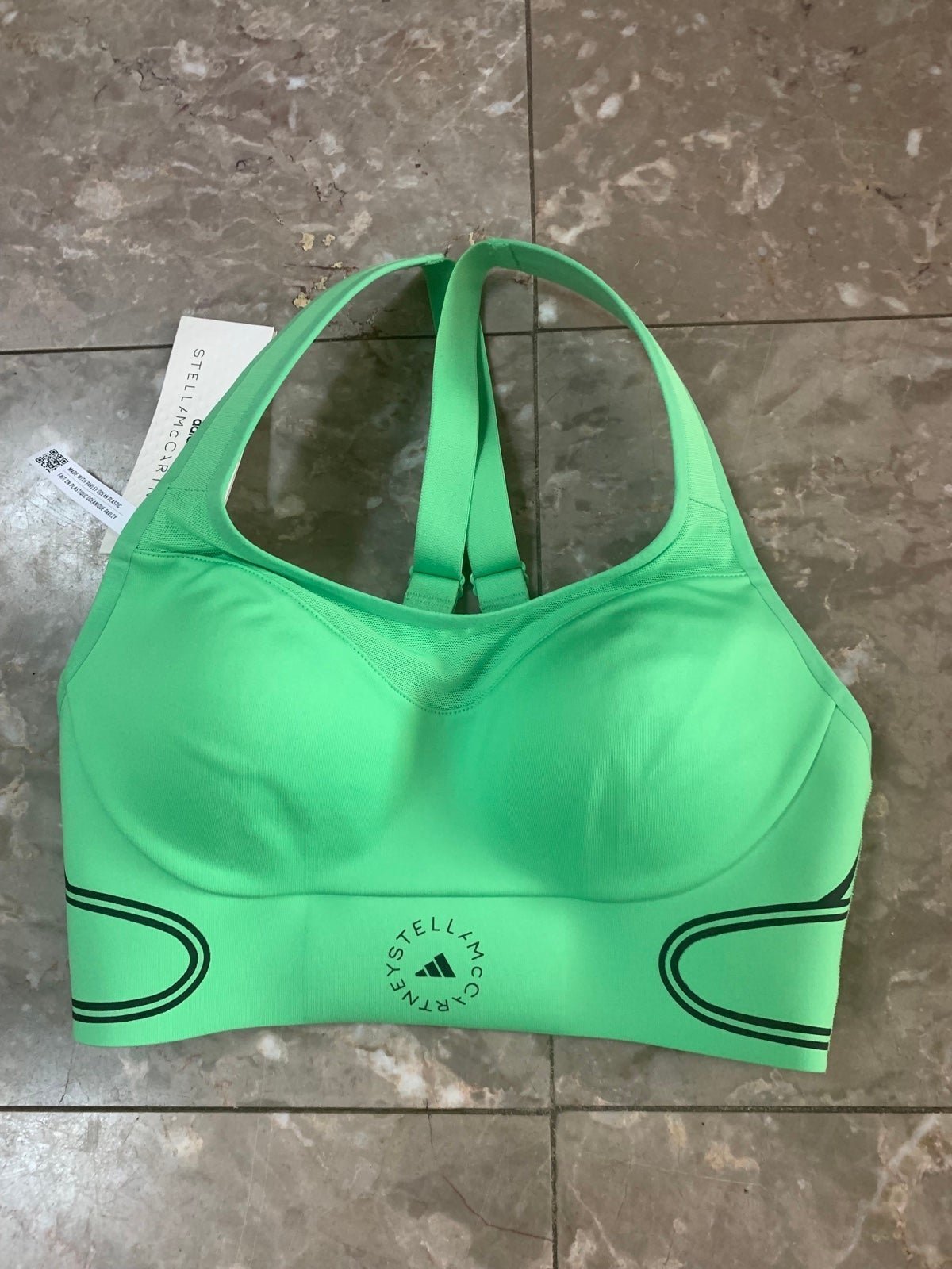 Adidas Stella McCartney TruePace High Support Sports Bra Sz XSAC