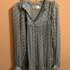 Zimmermann light blue Whitewave Bib Blouse