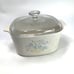 Corning Ware Country Cornflower Dish Casserole 3 Liter Tan A-3-B Lid A 9 C Vtg