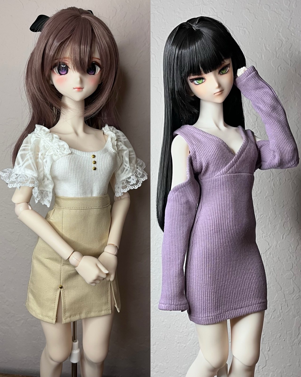 2 Outfit Set - DD / DDS Size Dollfie Dream Clothes