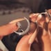 *Sterling Silver Diamond Moon Star Adjustable Ring