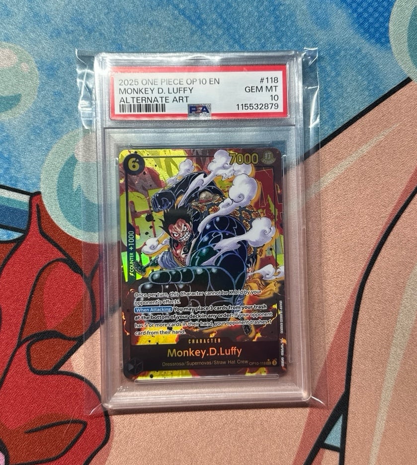PSA 10 One Piece Luffy SEC Alr Art