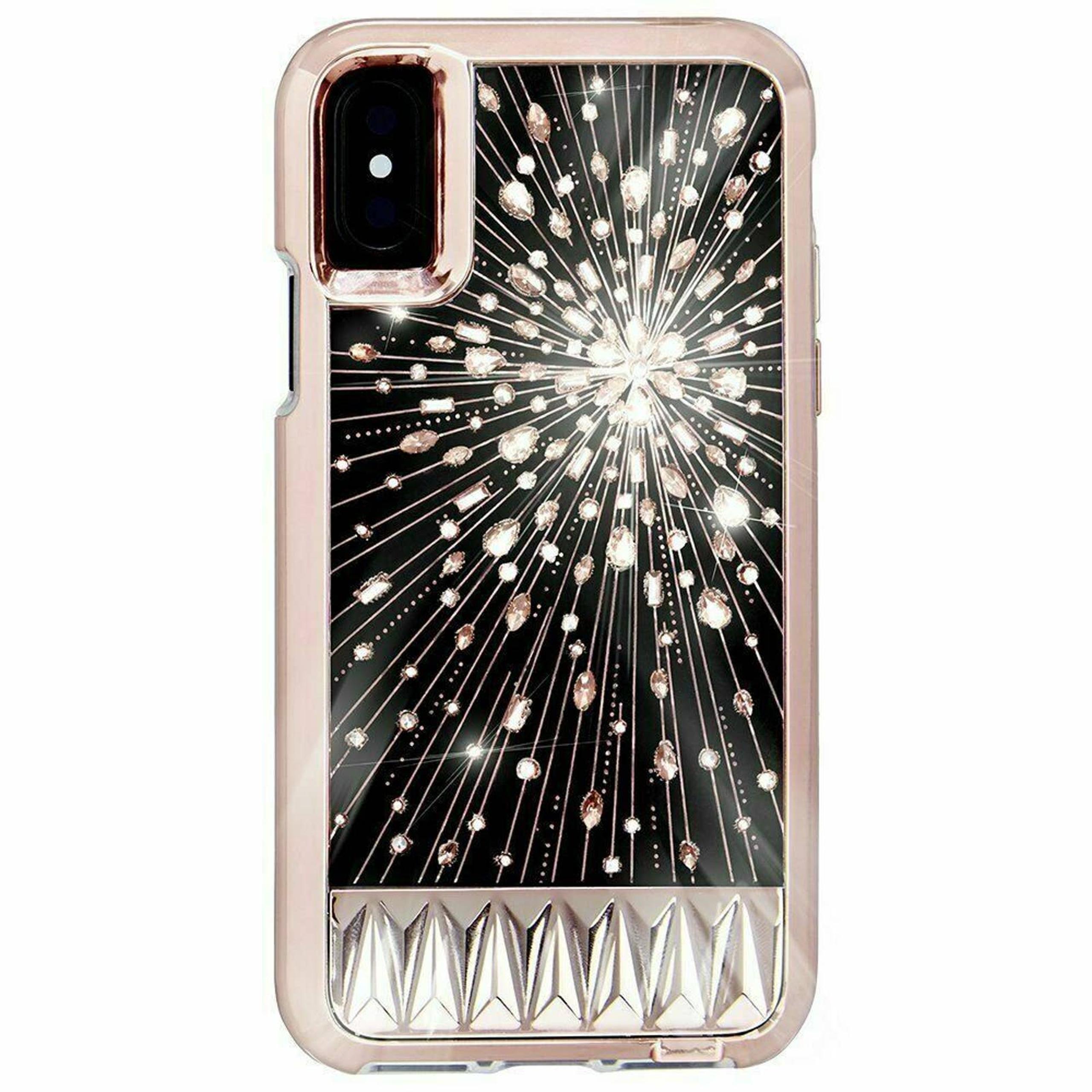 Case-Mate iPhone X Case | Luminescent Crystals | Rose gold