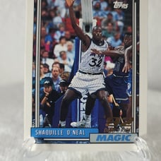 1992 Topps Shaquille O'Neal #362 Rookie