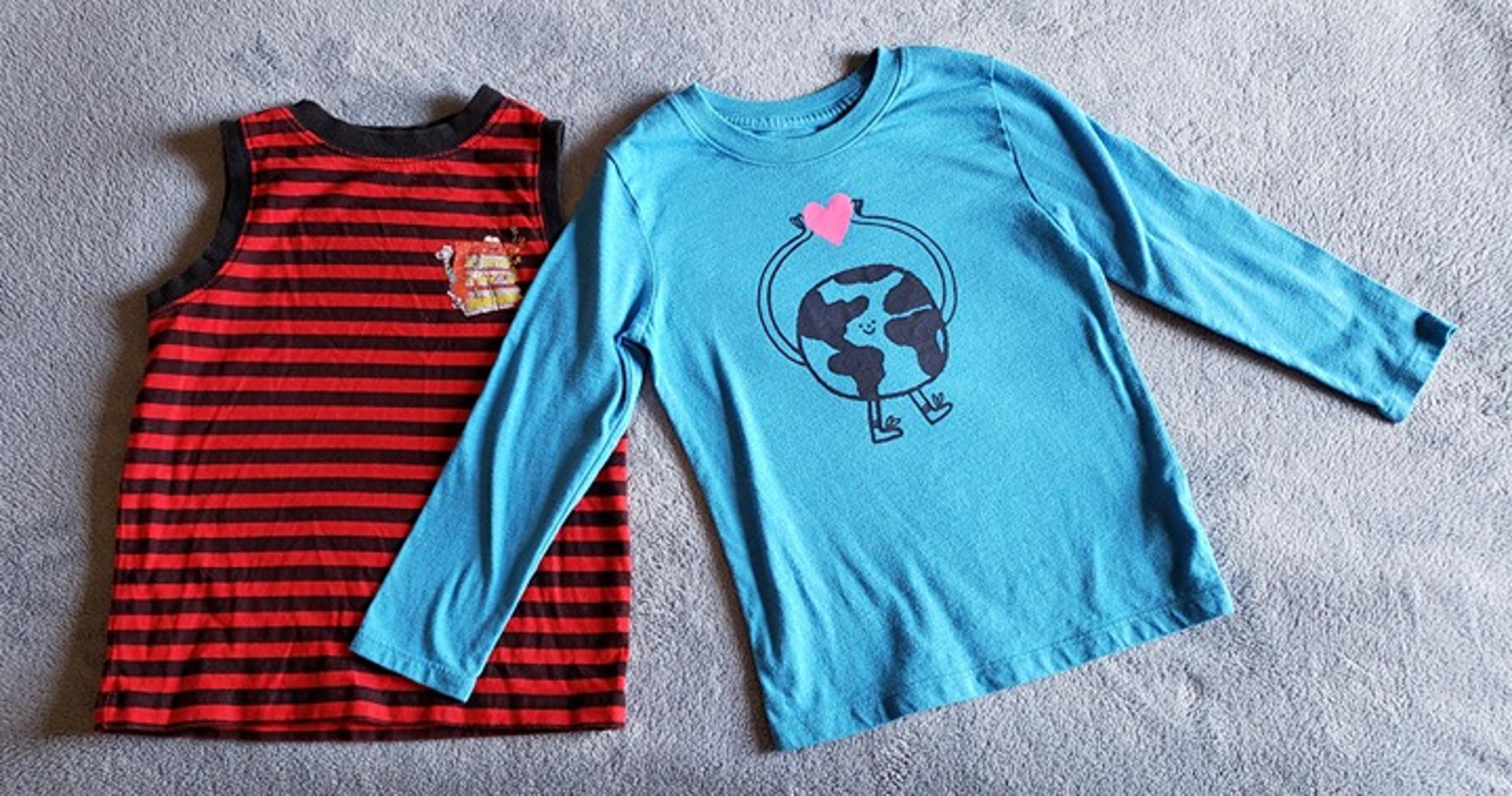 Two boys tops: Earth Love and Disney Tank Top, Size 4T