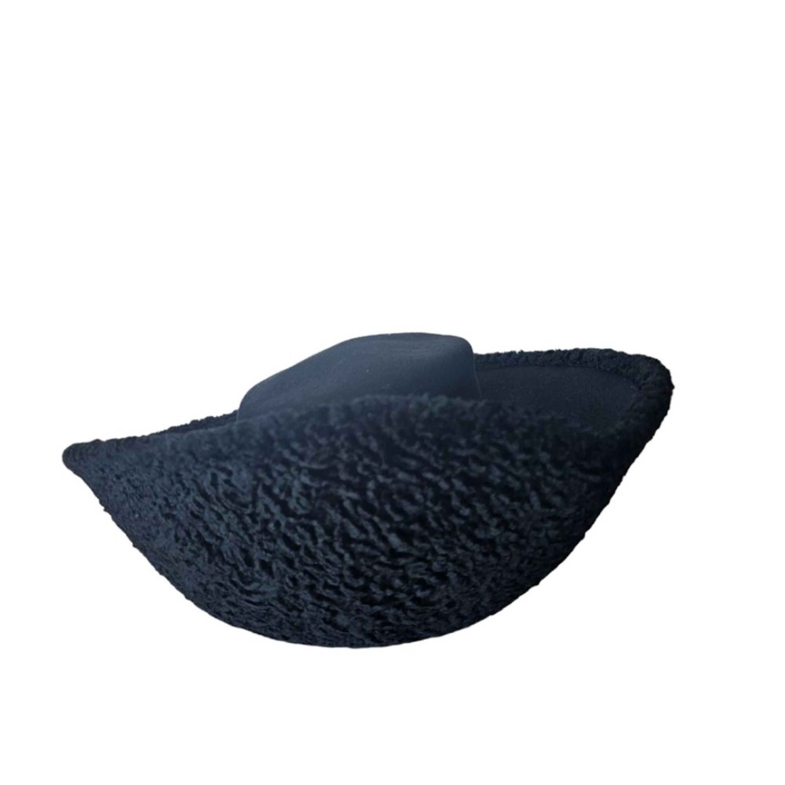 Adolfo II New York Paris Vintage 100% Wool Excello Back Winter Hat