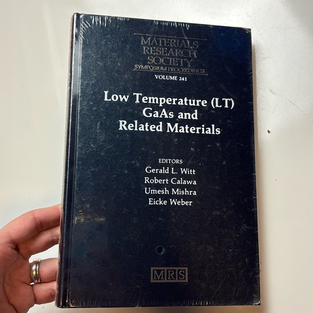 Materials Research Society Low Temperature (LT) GaAs and Related Materials hardc