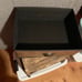 Small rustic nightstand, fully assembled