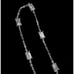 New Tocara Sterling Silver Bracelet Baguette Cut DiAmi Crystals Delicate Jewelry