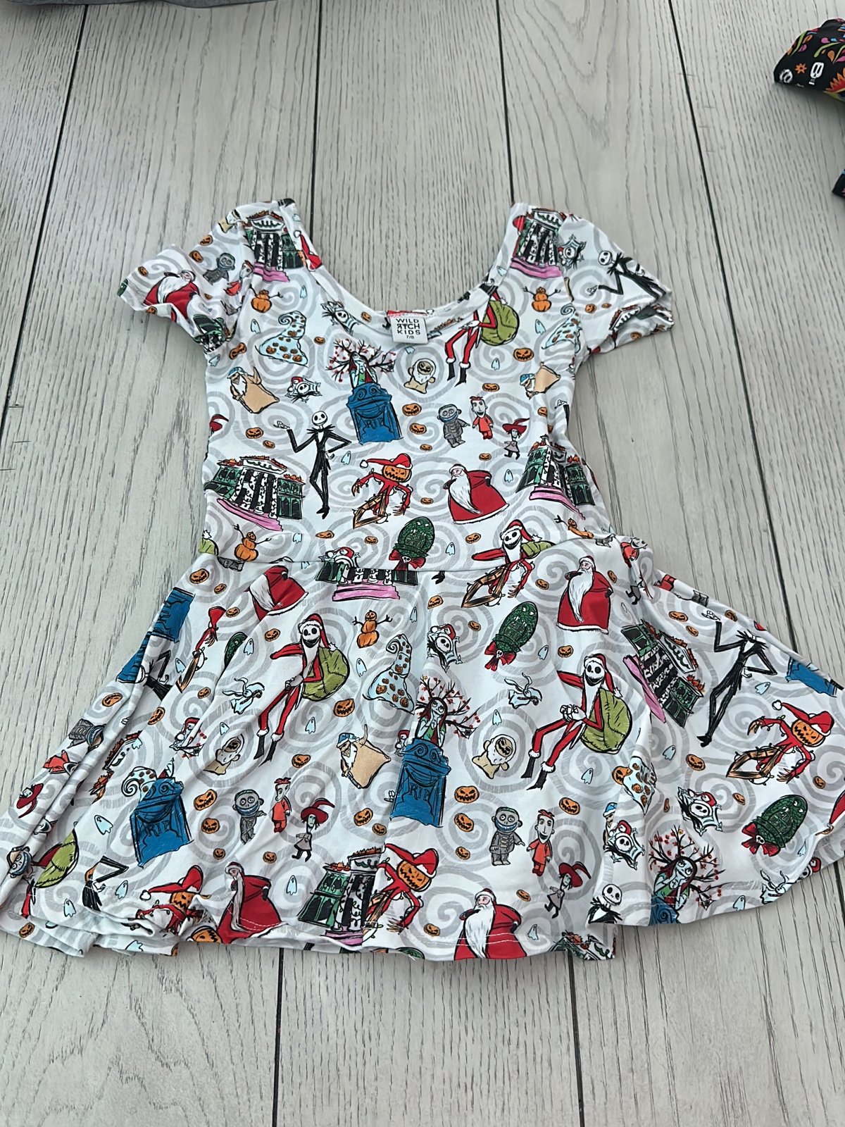 Brand New Wild Rich Kids Disney Nightmare Before Christmas skirted leo 7/8