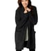 Barefoot Dreams Sweater Women 1X Black CozyChic Knit Cali Cardigan