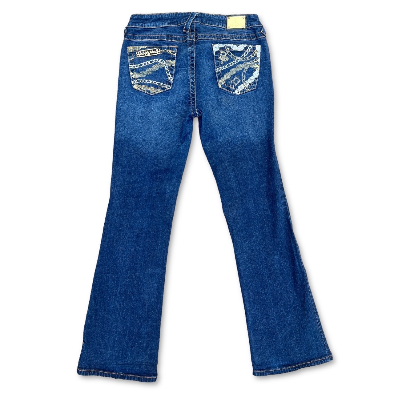 Y2K 2000s Baby Phat Low Rise Flared Jeans Dark Wash | Size 29 x 32 |