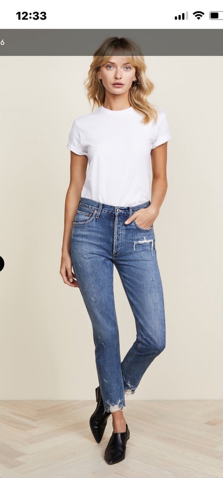 AGOLDE JAMIE HIGH-RISE CLASSIC JEANS Size 27!