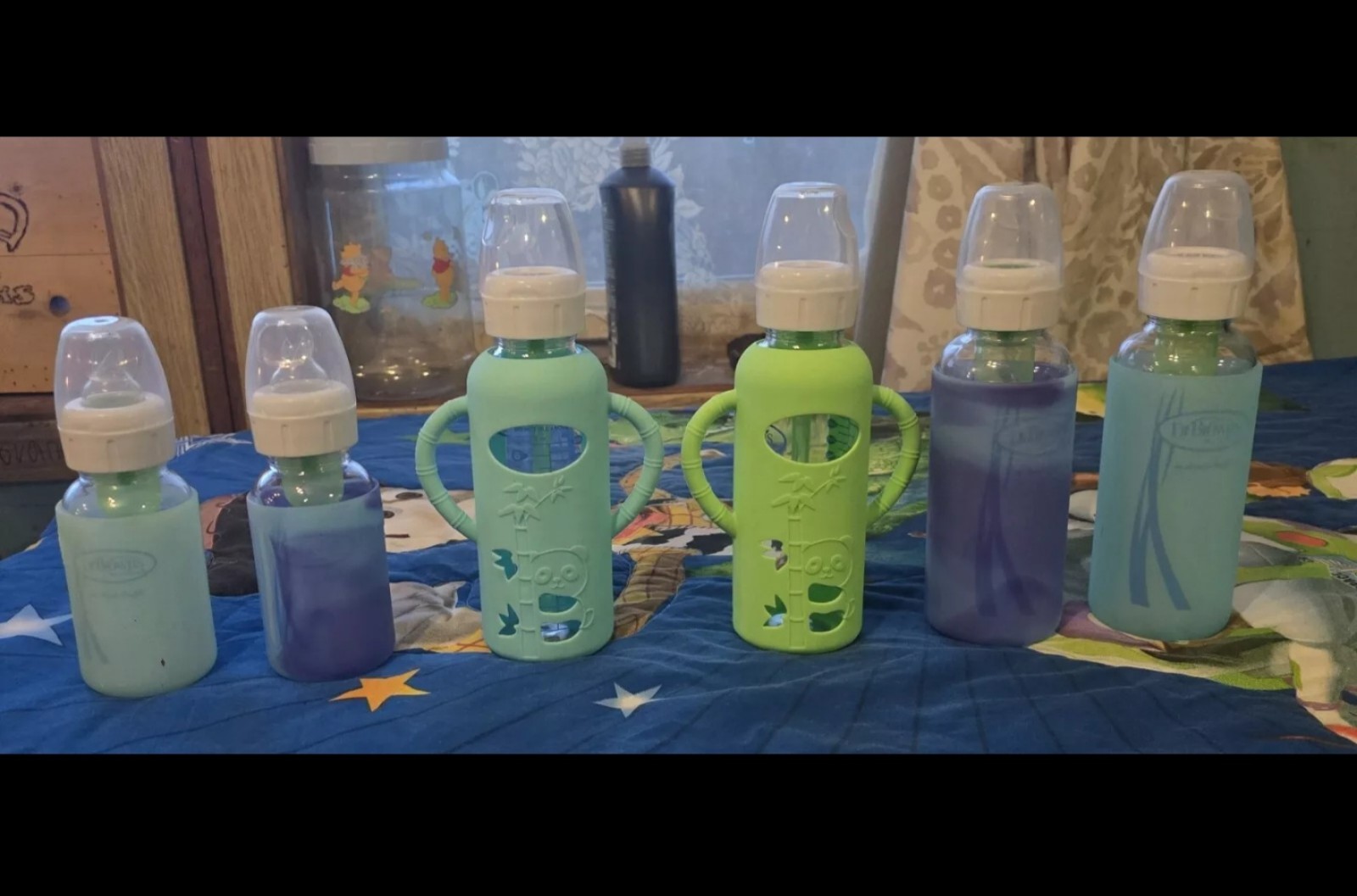 Dr Browns Narrow Glass bottles w/ silivone sleeves