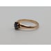 10k Solitaire Sapphire Engagement Ring. 10k Vintage Sapphire Ring. Womens Yellow