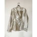 JCrew Metallic Gold Button Down Blouse Size 8