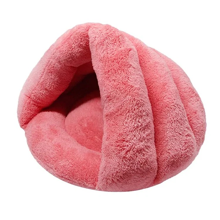 POOCH-LABS Pink Small Heating Pet Bed