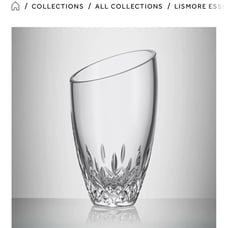 NIB Waterford Crystal Lismore Essence Angled Vase