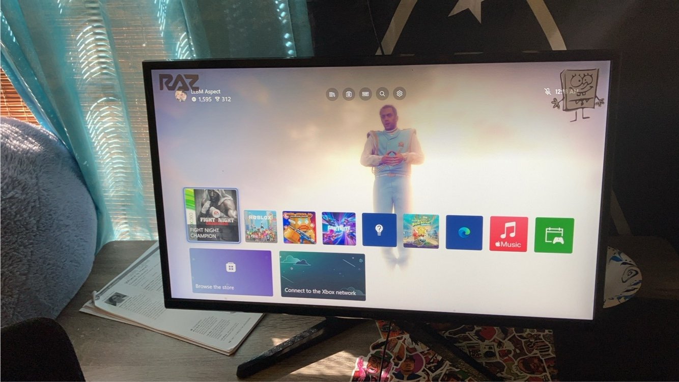 Xbox series s console with monitor